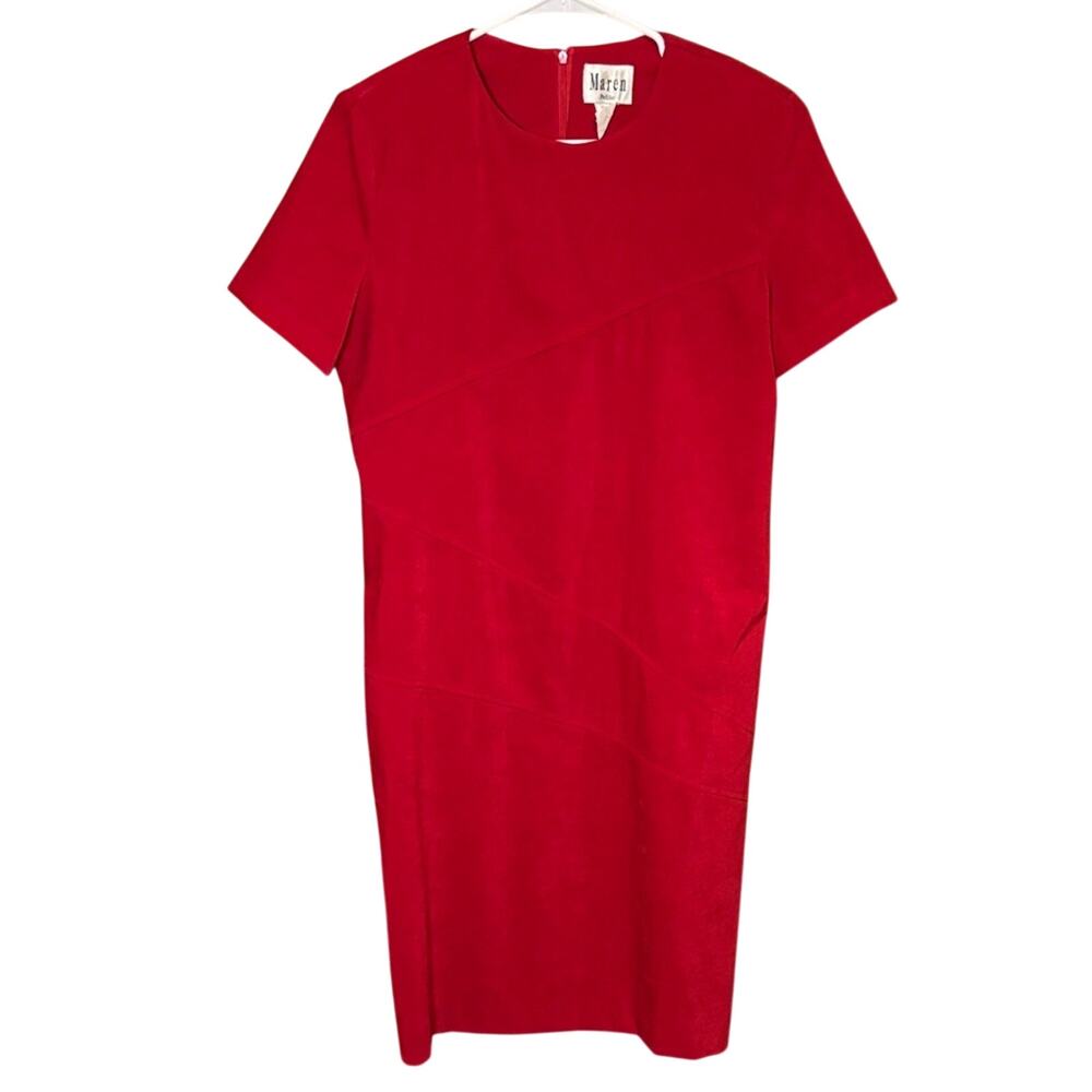 Maren Petite Red Sheath Dress Women’s 10P Vintage Career Party Dress